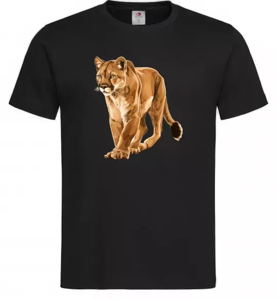 Мужская футболка Пума в повний зріст Черный фото