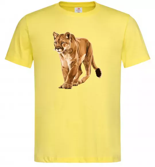 Мужская футболка Пума в повний зріст Лимонный фото