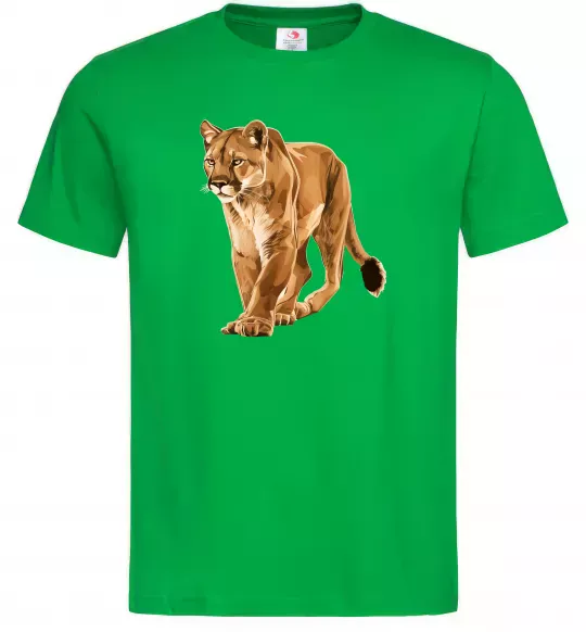 Мужская футболка Пума в повний зріст Зеленый фото