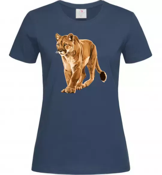 Жіноча футболка Пума в повний зріст Темно-синій фото