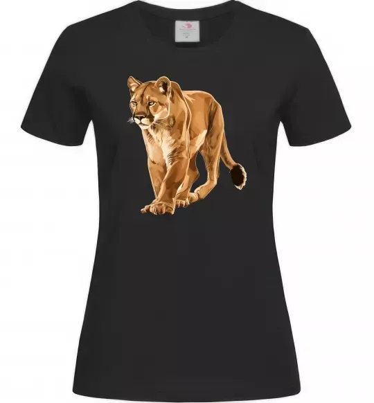 Жіноча футболка Пума в повний зріст Чорний фото