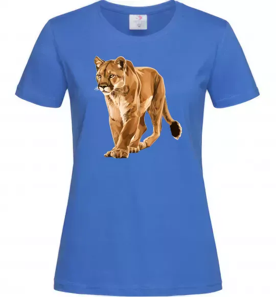 Жіноча футболка Пума в повний зріст Яскраво-синій фото