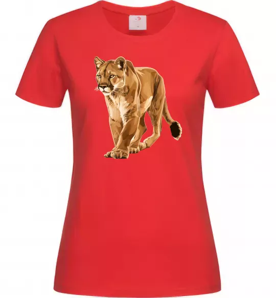 Жіноча футболка Пума в повний зріст Червоний фото