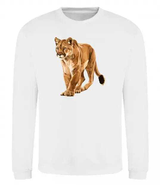 Світшот Пума в повний зріст Білий фото