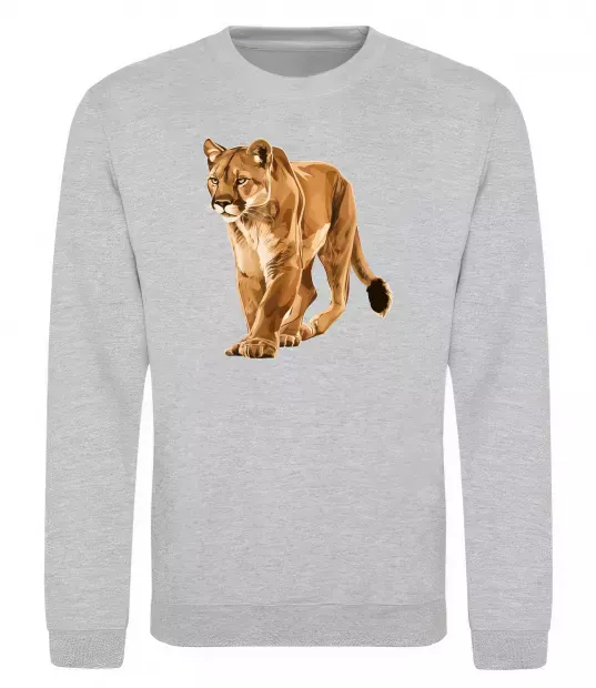 Світшот Пума в повний зріст Сірий меланж фото