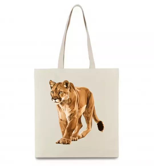 Еко-сумка Пума в повний зріст Бежевий фото