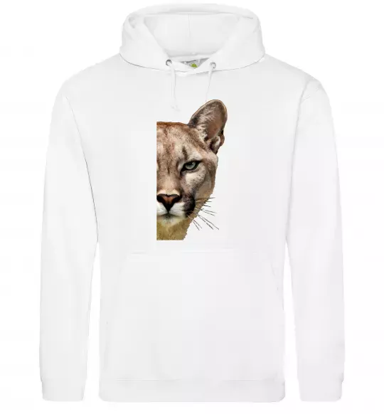 Чоловіча толстовка (худі) Пума обличчя Білий фото