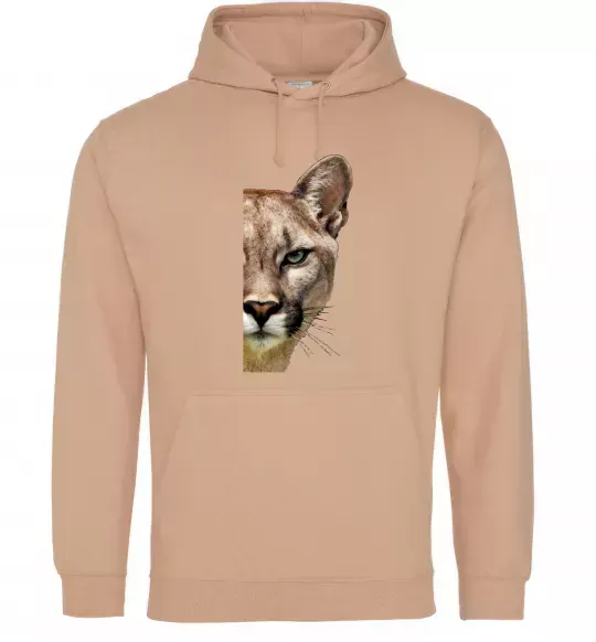 Чоловіча толстовка (худі) Пума обличчя Пісочний фото