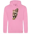 Женская толстовка (худи) Пума обличчя Розовый фото