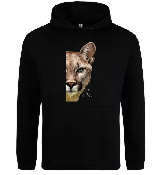 Жіноча толстовка (худі) Пума обличчя Чорний фото