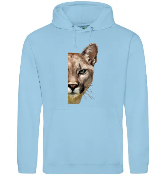 Женская толстовка (худи) Пума обличчя Голубой фото