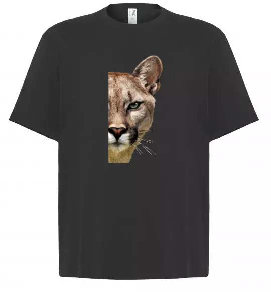 Футболка Оверсайз Пума обличчя Черный фото