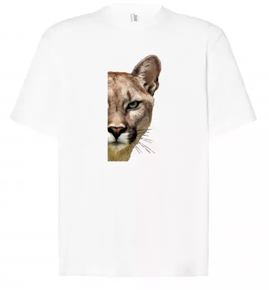 Футболка Оверсайз Пума обличчя Белый фото