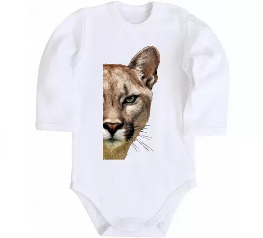 Детский боди Пума обличчя Белый фото