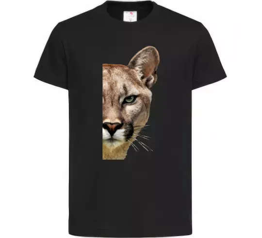 Детская футболка Пума обличчя Черный фото