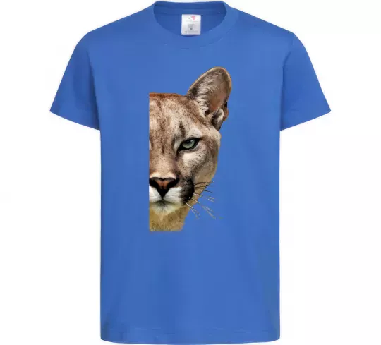 Детская футболка Пума обличчя Ярко-синий фото