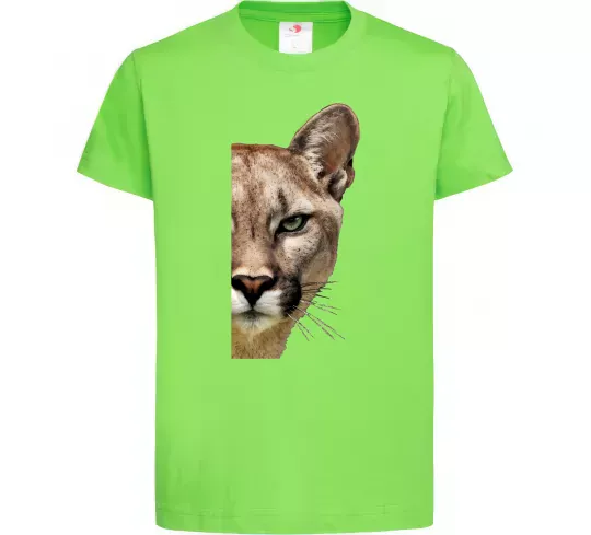 Детская футболка Пума обличчя Лаймовый фото