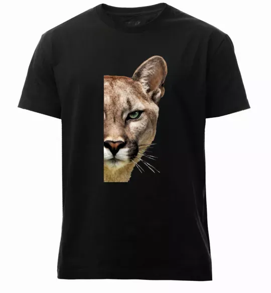 Мужская премиум футболка Пума обличчя Черный фото