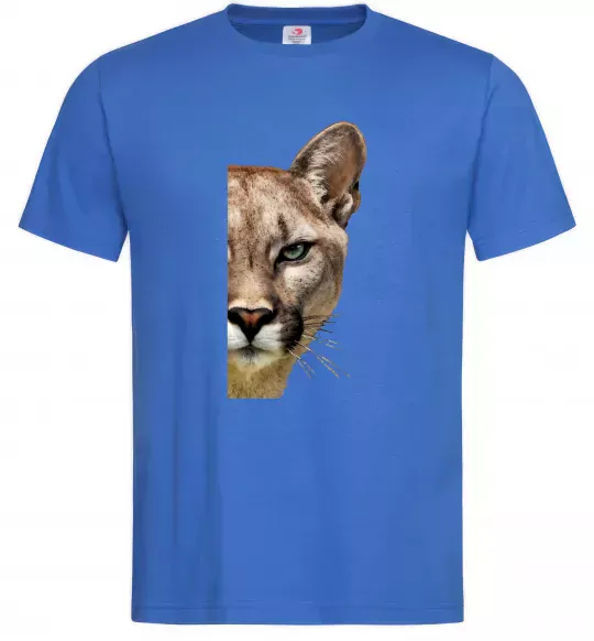 Мужская футболка Пума обличчя Ярко-синий фото