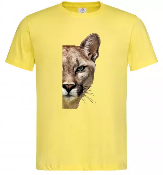 Мужская футболка Пума обличчя Лимонный фото