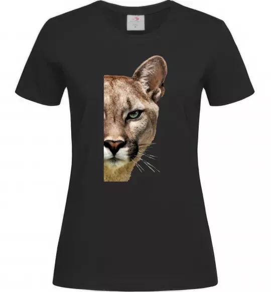 Жіноча футболка Пума обличчя Чорний фото