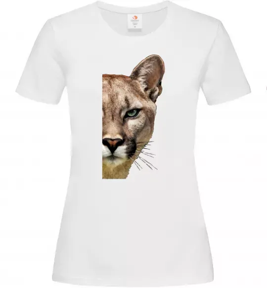 Жіноча футболка Пума обличчя Білий фото