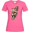 Жіноча футболка Пума обличчя Яскраво-рожевий фото