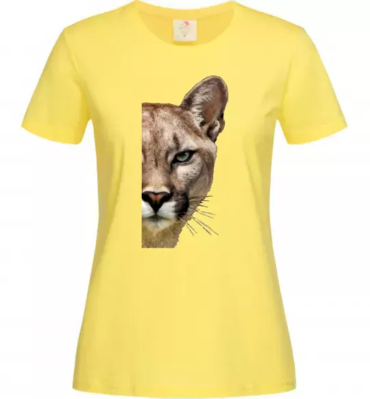 Жіноча футболка Пума обличчя Лимонний фото