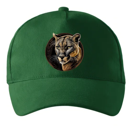 Кепка Пума малюнок Темно-зеленый фото