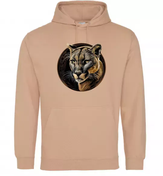 Жіноча толстовка (худі) Пума малюнок Пісочний фото