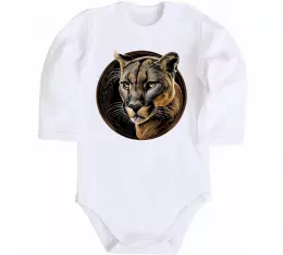 Детский боди Пума малюнок Белый фото