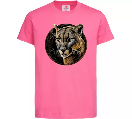 Детская футболка Пума малюнок Ярко-розовый фото