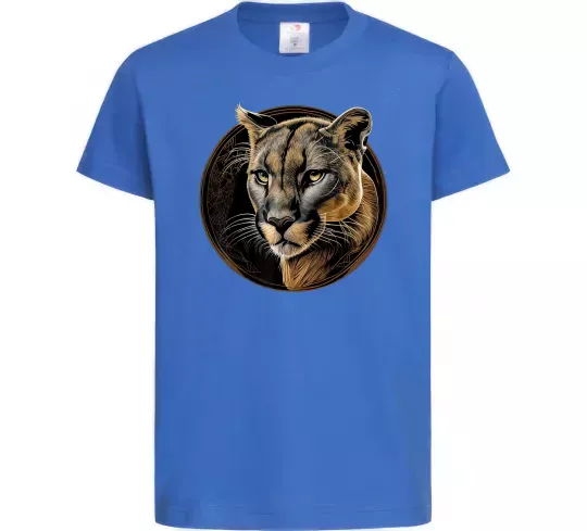 Детская футболка Пума малюнок Ярко-синий фото