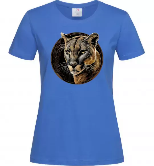 Жіноча футболка Пума малюнок Яскраво-синій фото