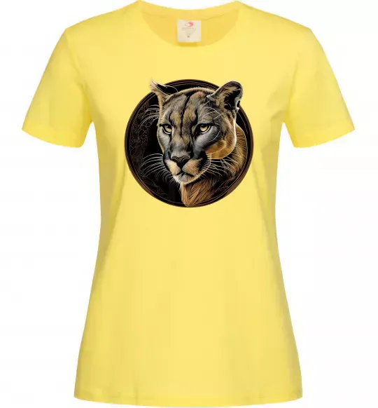 Жіноча футболка Пума малюнок Лимонний фото