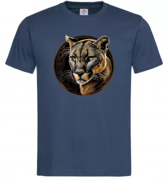 Мужская футболка Пума малюнок Темно-синий фото