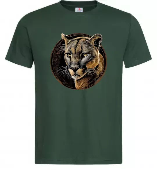 Мужская футболка Пума малюнок Темно-зеленый фото