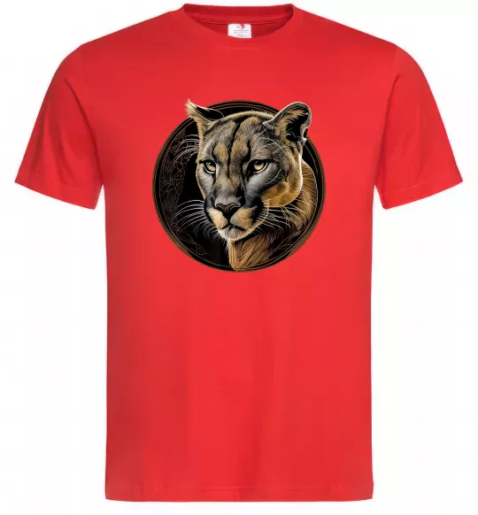 Мужская футболка Пума малюнок Красный фото