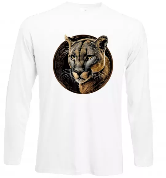 Лонгслив Пума малюнок Белый фото