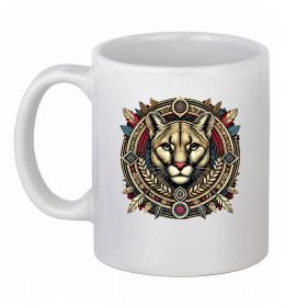 Чашка керамічна Пума візерунок