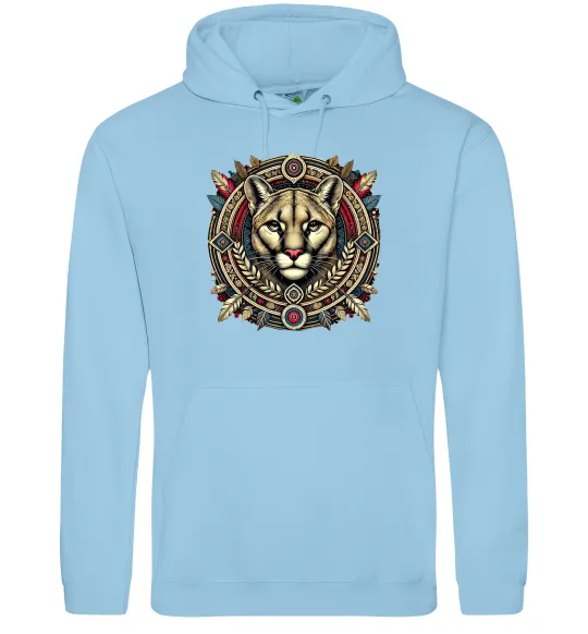 Чоловіча толстовка (худі) Пума візерунок Блакитний фото