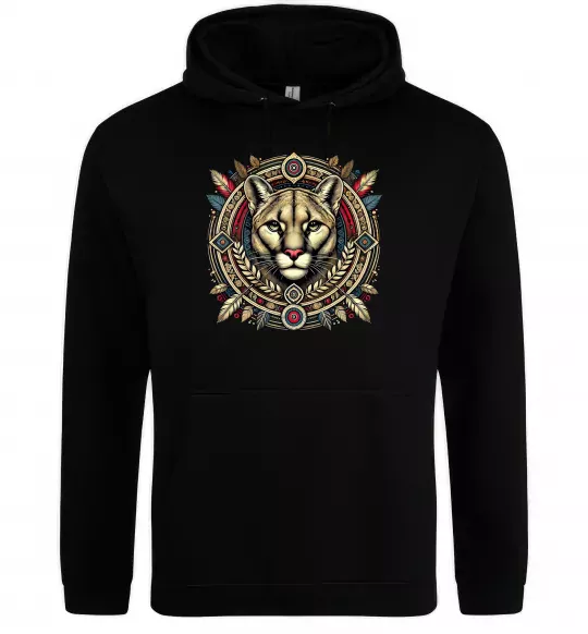 Жіноча толстовка (худі) Пума візерунок Чорний фото