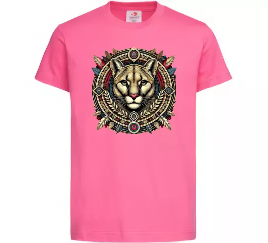 Детская футболка Пума візерунок Ярко-розовый фото