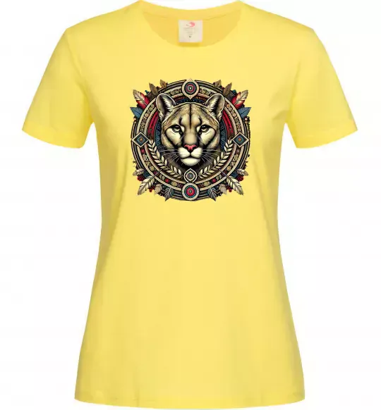 Женская футболка Пума візерунок Лимонный фото