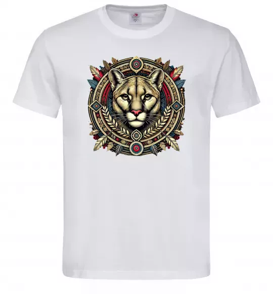 Чоловіча футболка Пума візерунок Білий фото