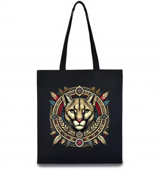 Эко-сумка Пума візерунок Черный фото