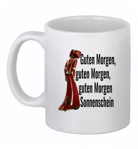 Чашка керамічна Cassandra guten morgen Білий фото