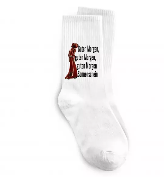Носки Cassandra guten morgen Белый фото