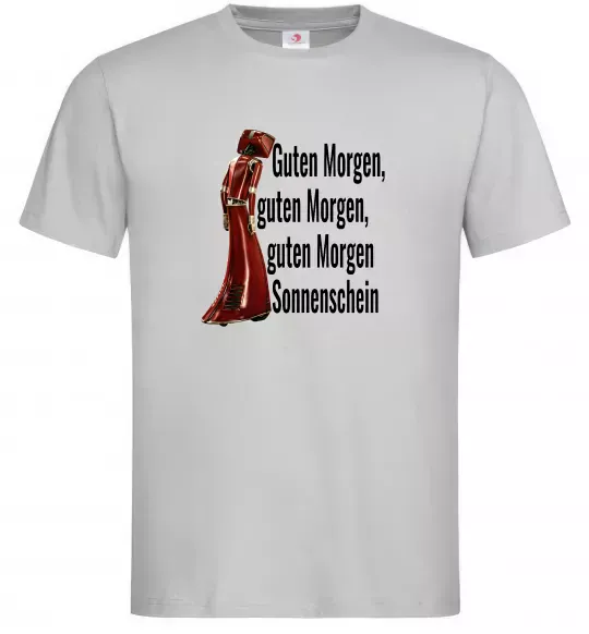 Мужская футболка Cassandra guten morgen Серый фото