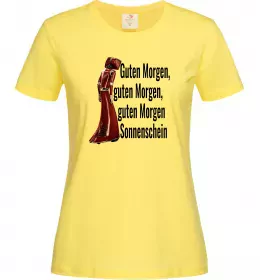 Жіноча футболка Cassandra guten morgen Лимонний фото
